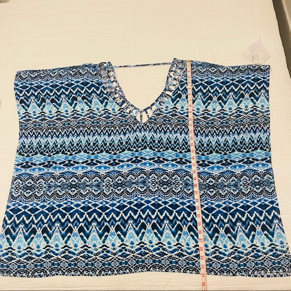 La Blanca Oasis Ikat Tunic Style Swim Coverup - Picture 9 of 10